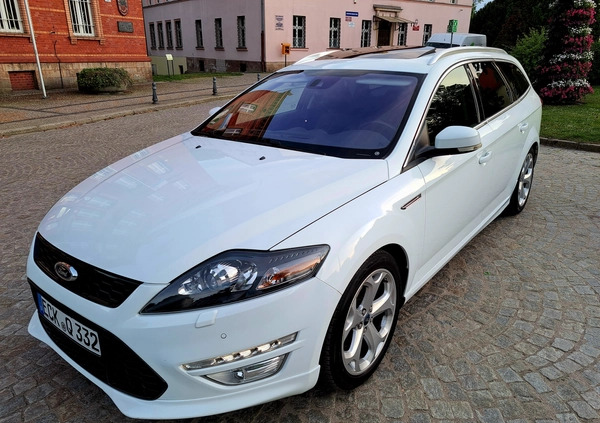 Ford Mondeo cena 40499 przebieg: 215274, rok produkcji 2014 z Chojnów małe 781